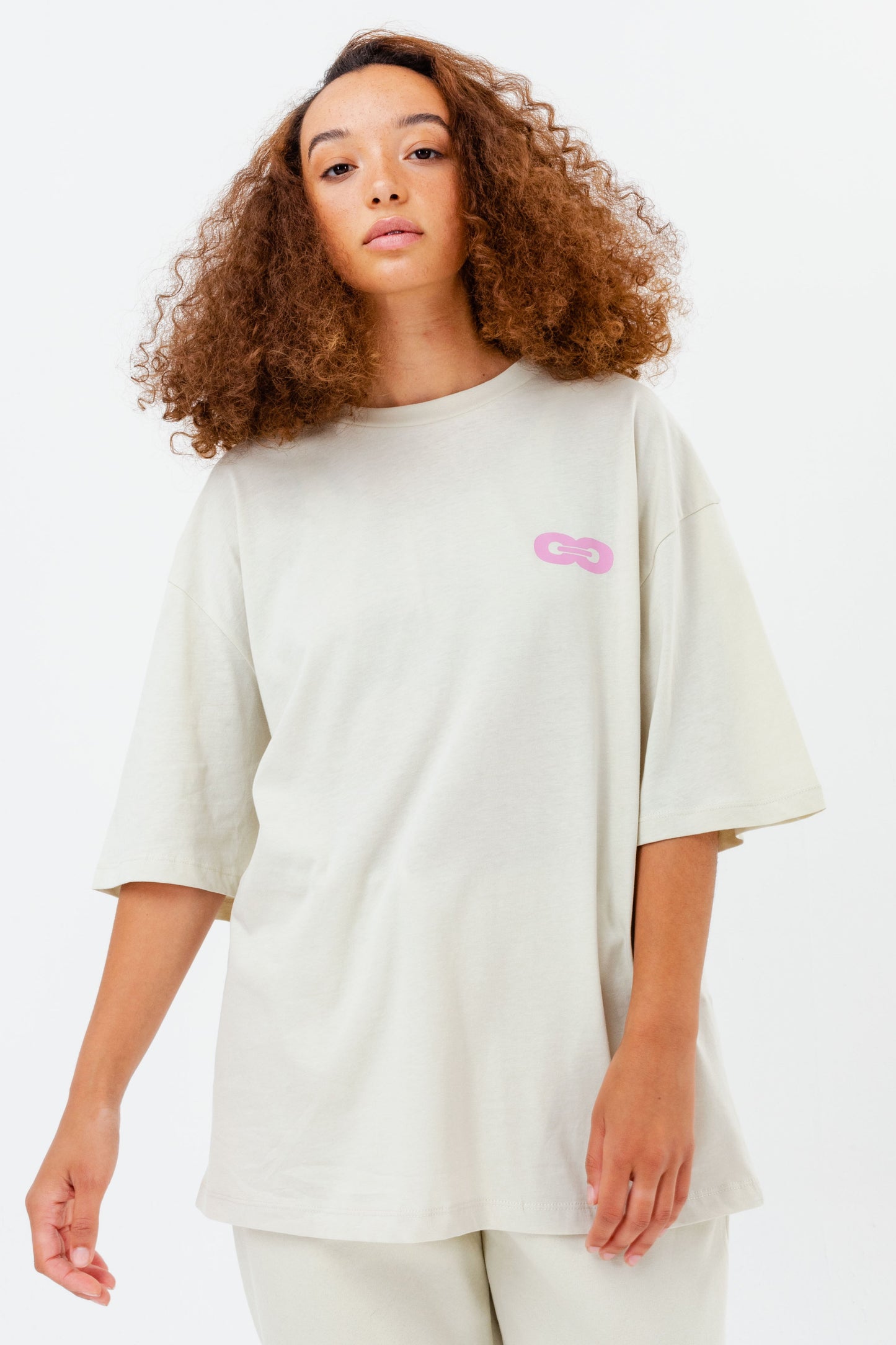 Continu8 Grey Oversized Crewneck T-Shirt