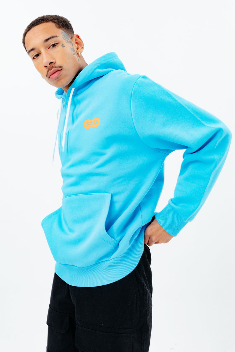 CONTINU8 BLUE OVERSIZED PULLOVER HOODIE