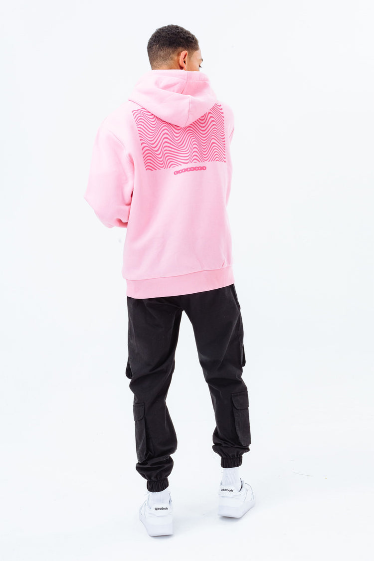 CONTINU8 TONAL PINK GRAPHIC OVERSIZED HOODIE