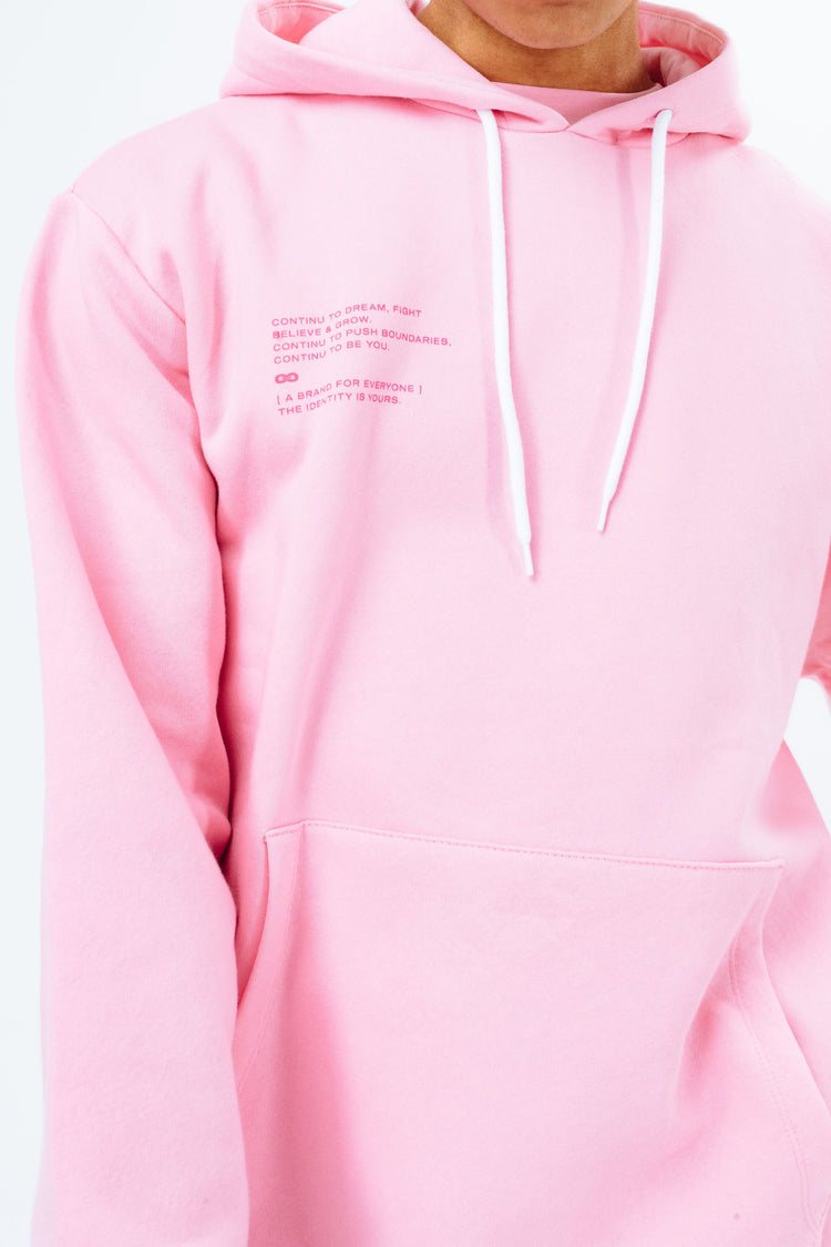 CONTINU8 TONAL PINK GRAPHIC OVERSIZED HOODIE