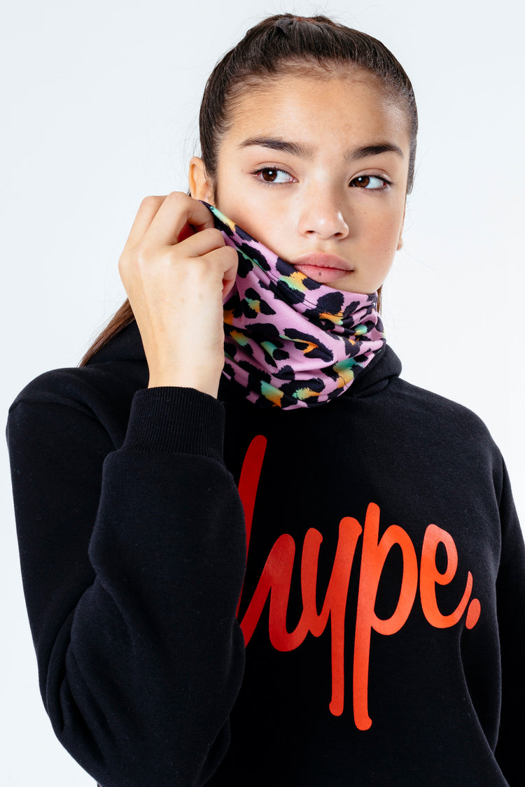 Hype Disco Leopard Snood Headwear