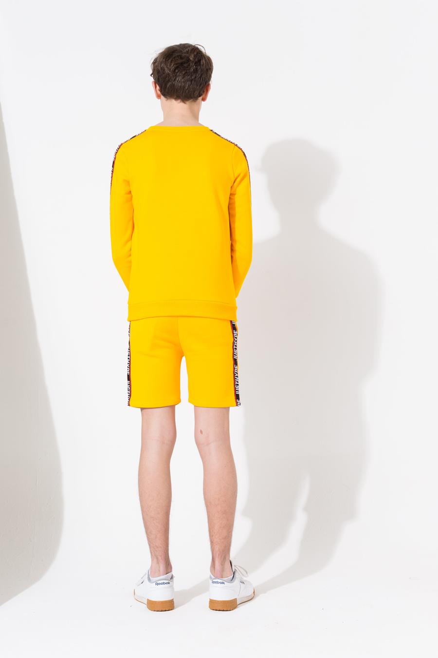 Hype Yellow Taylor Tape Kids Crew Neck