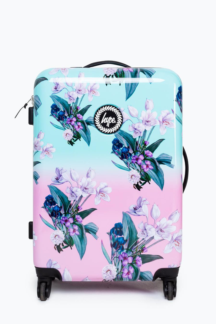 Hype Medium Floral Fade Suitcase
