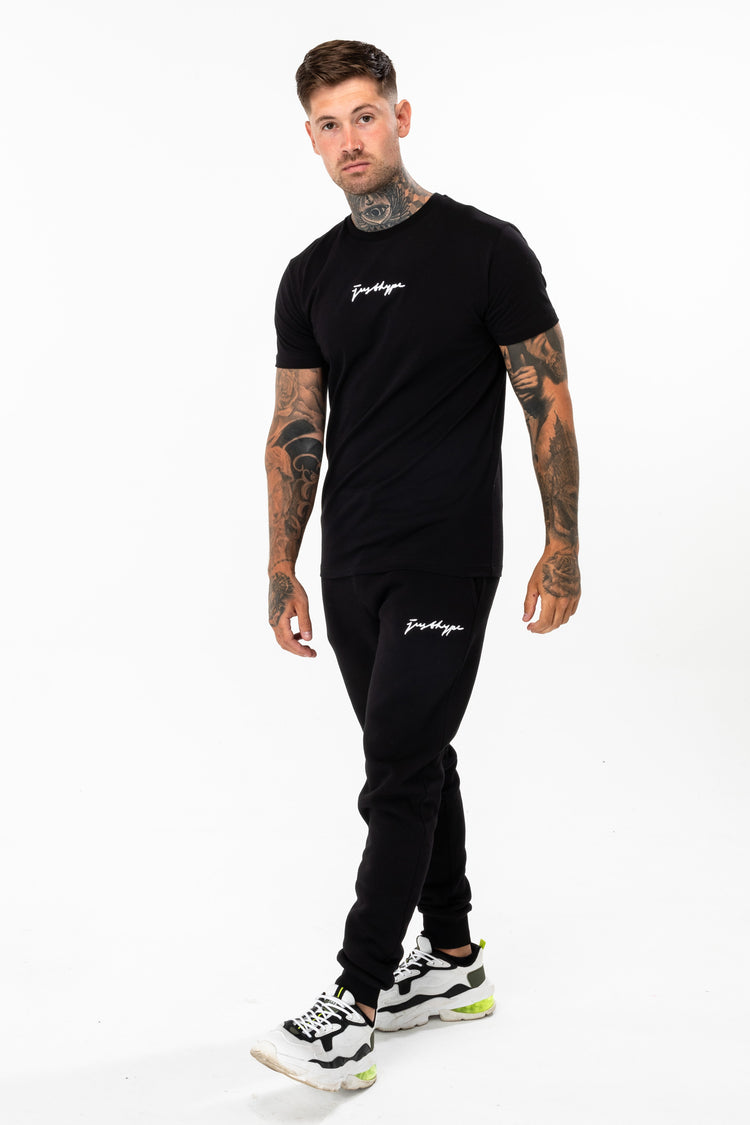 Hype Black Scribble Logo Men'S T-Shirt