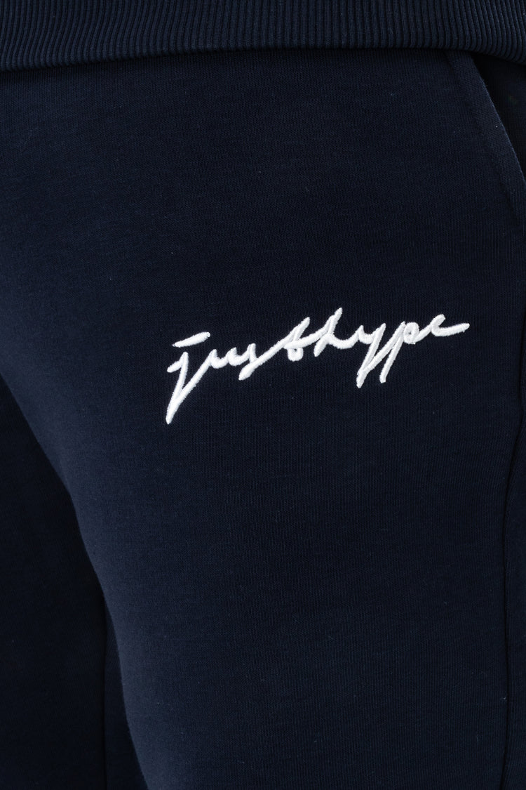 Hype Navy Scribble Logo Men'S Joggers