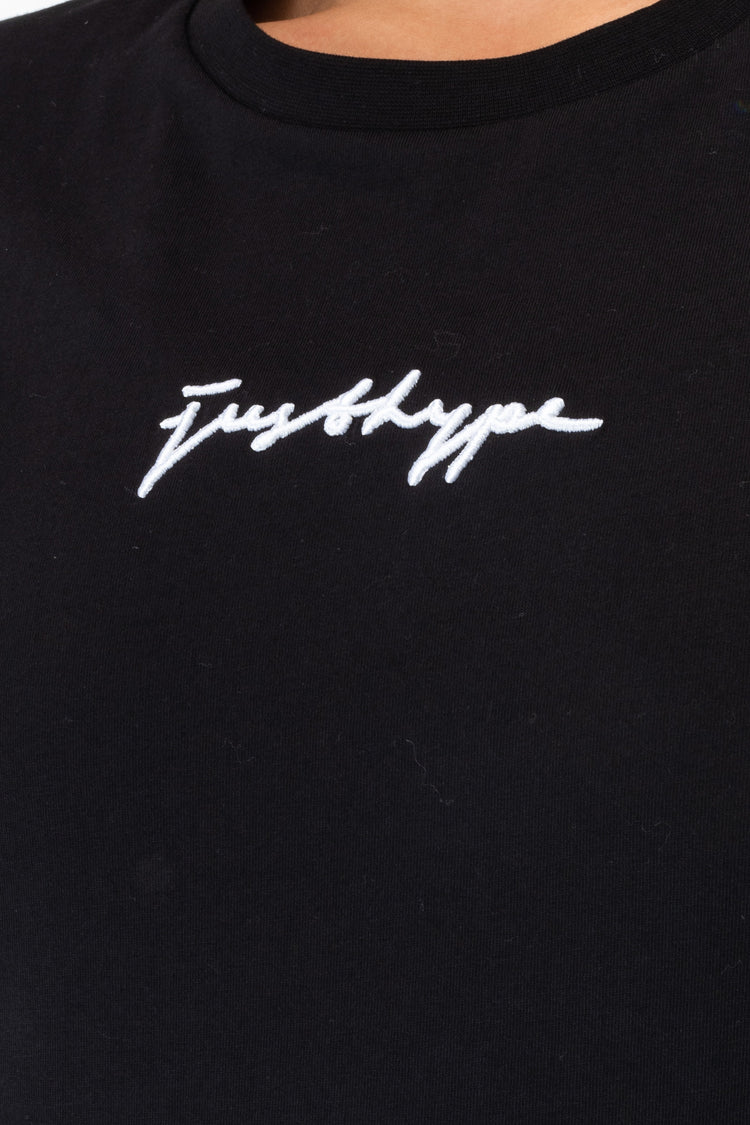 Hype Black Scribble Logo Women'S T-Shirt