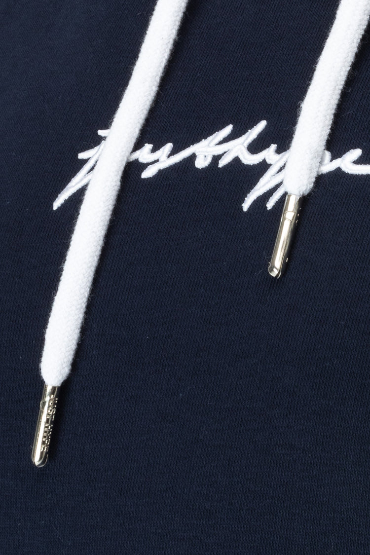 Hype Navy Scribble Logo Women'S Pullover Hoodie