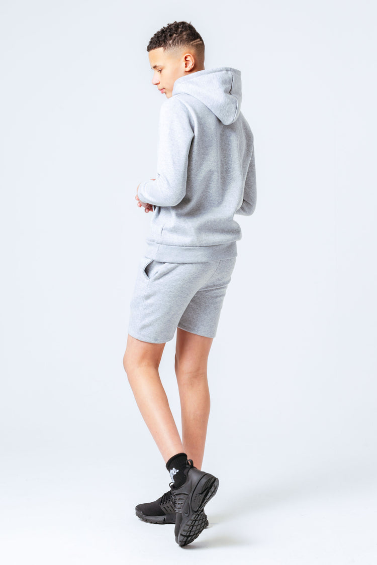 HYPE GREY BOYS PULLOVER HOODIE & SHORTS SET