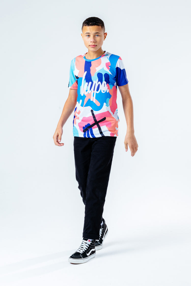 Hype Multi Squiggle Kids T-Shirt