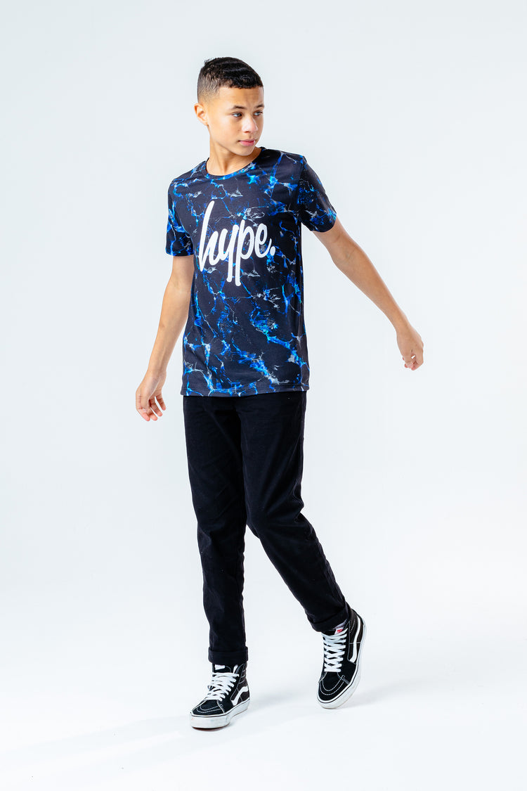 Hype Black Graphic Kids T-Shirt