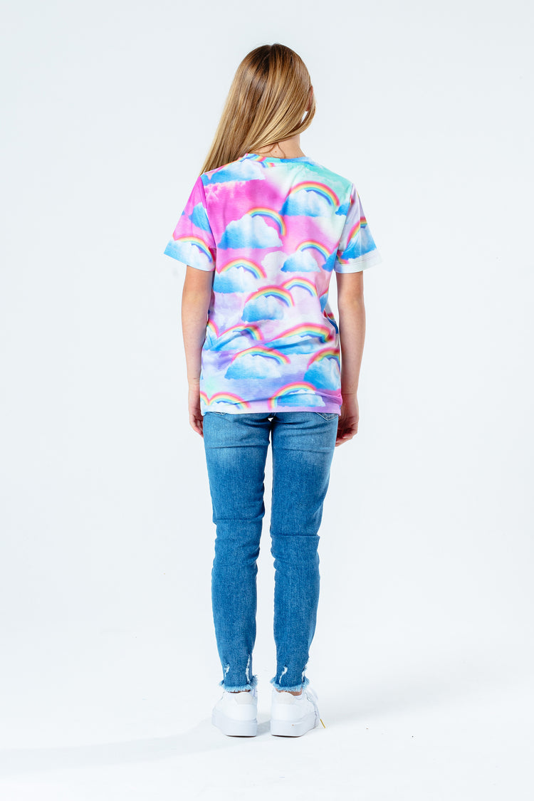 Hype Multi Repeat Rainbow Print Kids T-Shirt