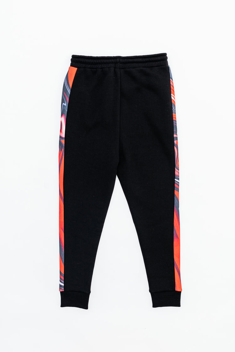 Hype Red Marble Panel Kids Joggers