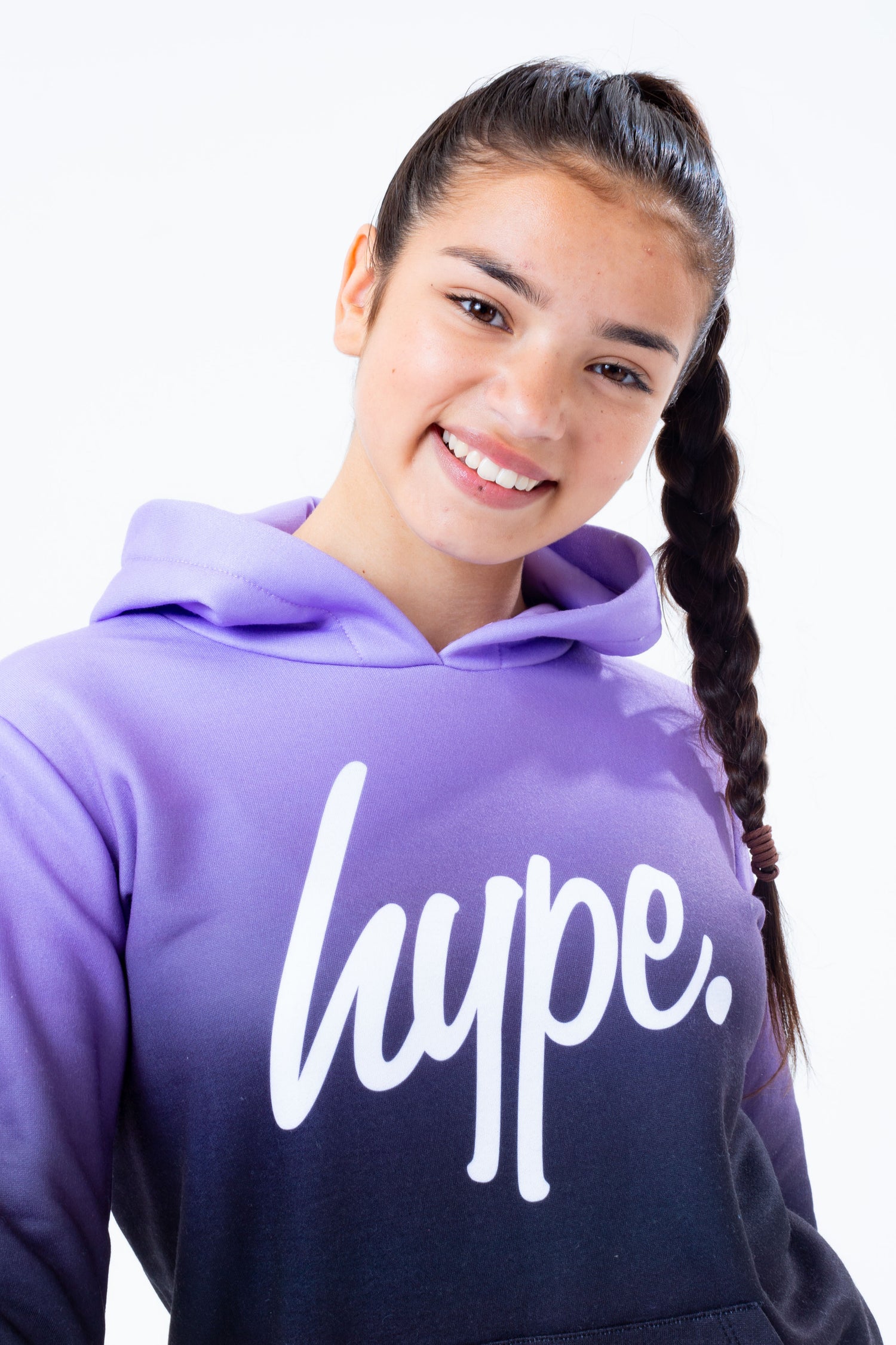 HYPE PURPLE BLACK FADE GIRLS PULLOVER HOODIE | Hype.