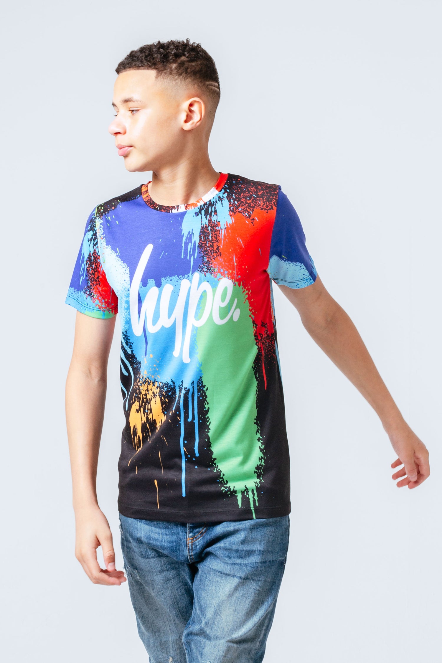 HYPE SPRAY PAINT SPLAT DRIPS KIDS T-SHIRT | Hype.