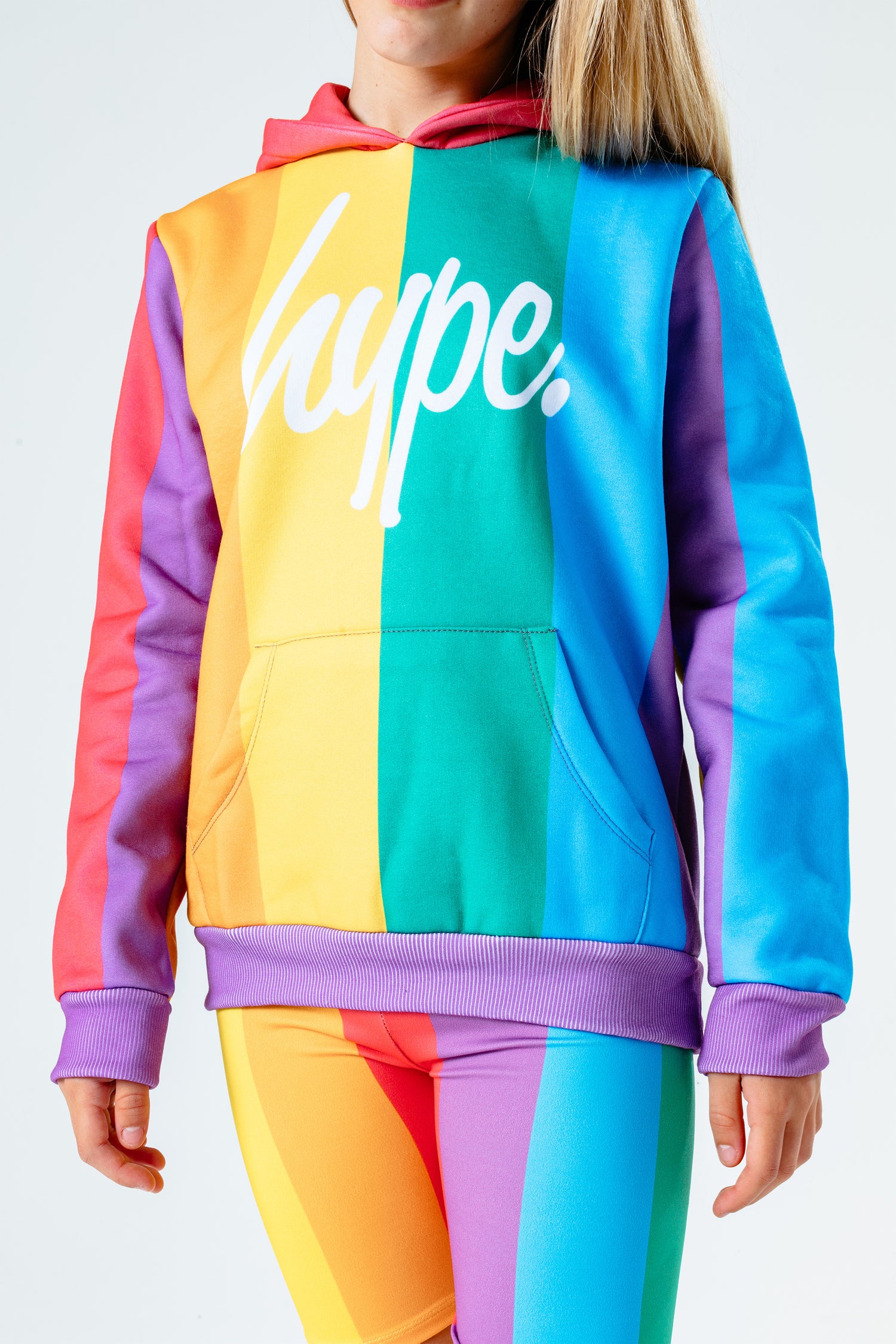 Hype discount rainbow hoodie