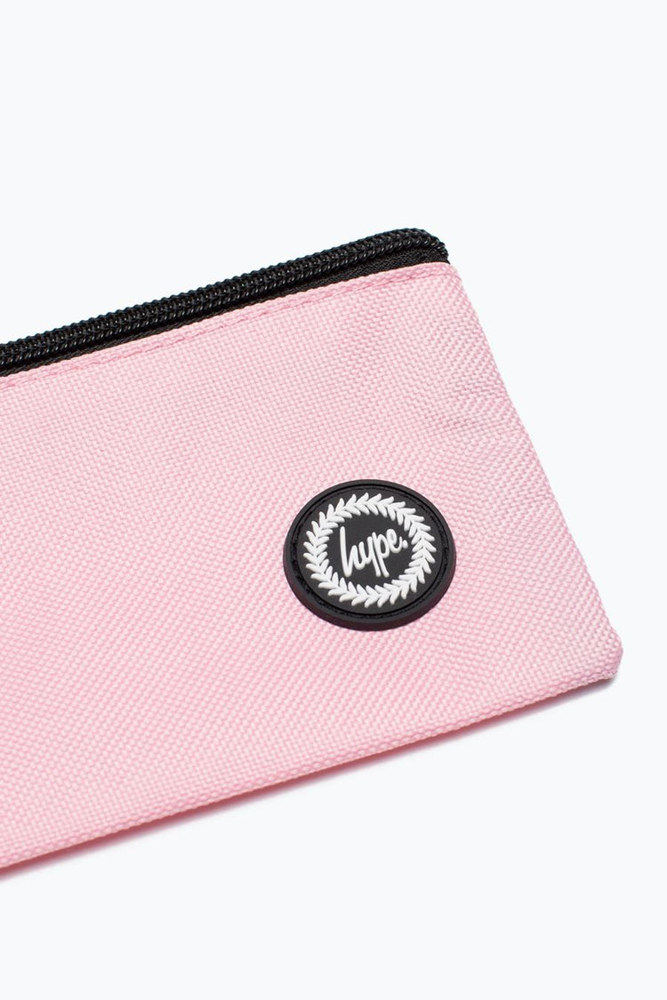 Hype Baby Pink Crest Flat Pencil Case