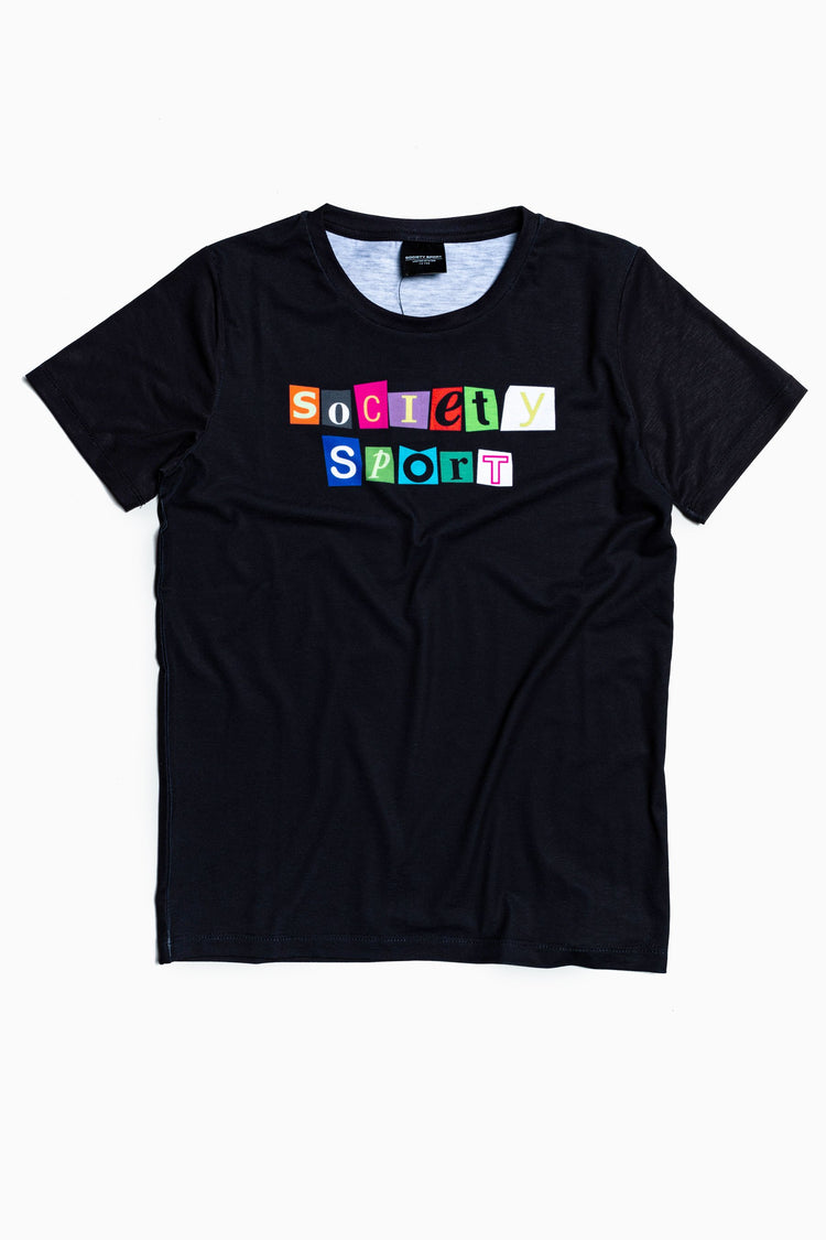 Society Sport Black Magazine Logo T-Shirt