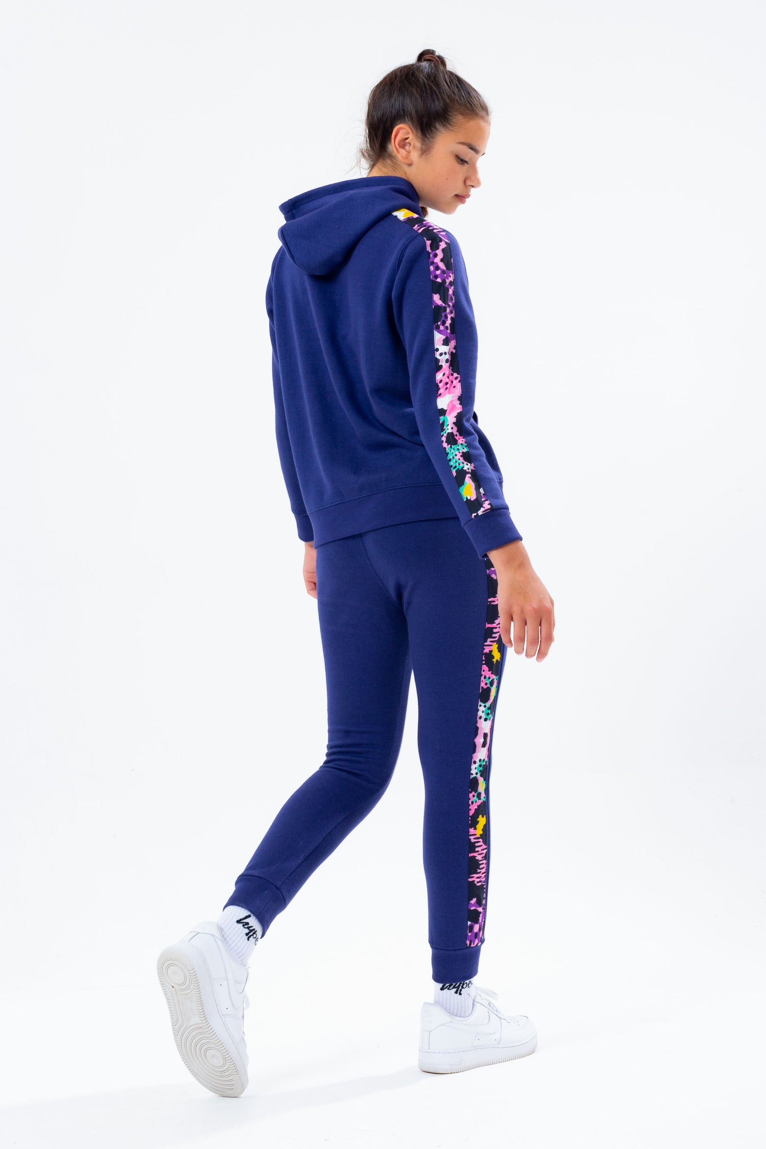 Girls on sale navy tracksuit