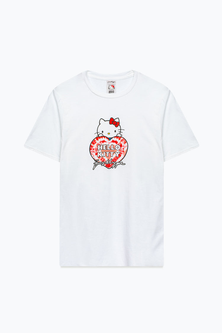 HYPE X HELLO KITTY WHITE TIE DYE WOMENS T-SHIRT | Hype.