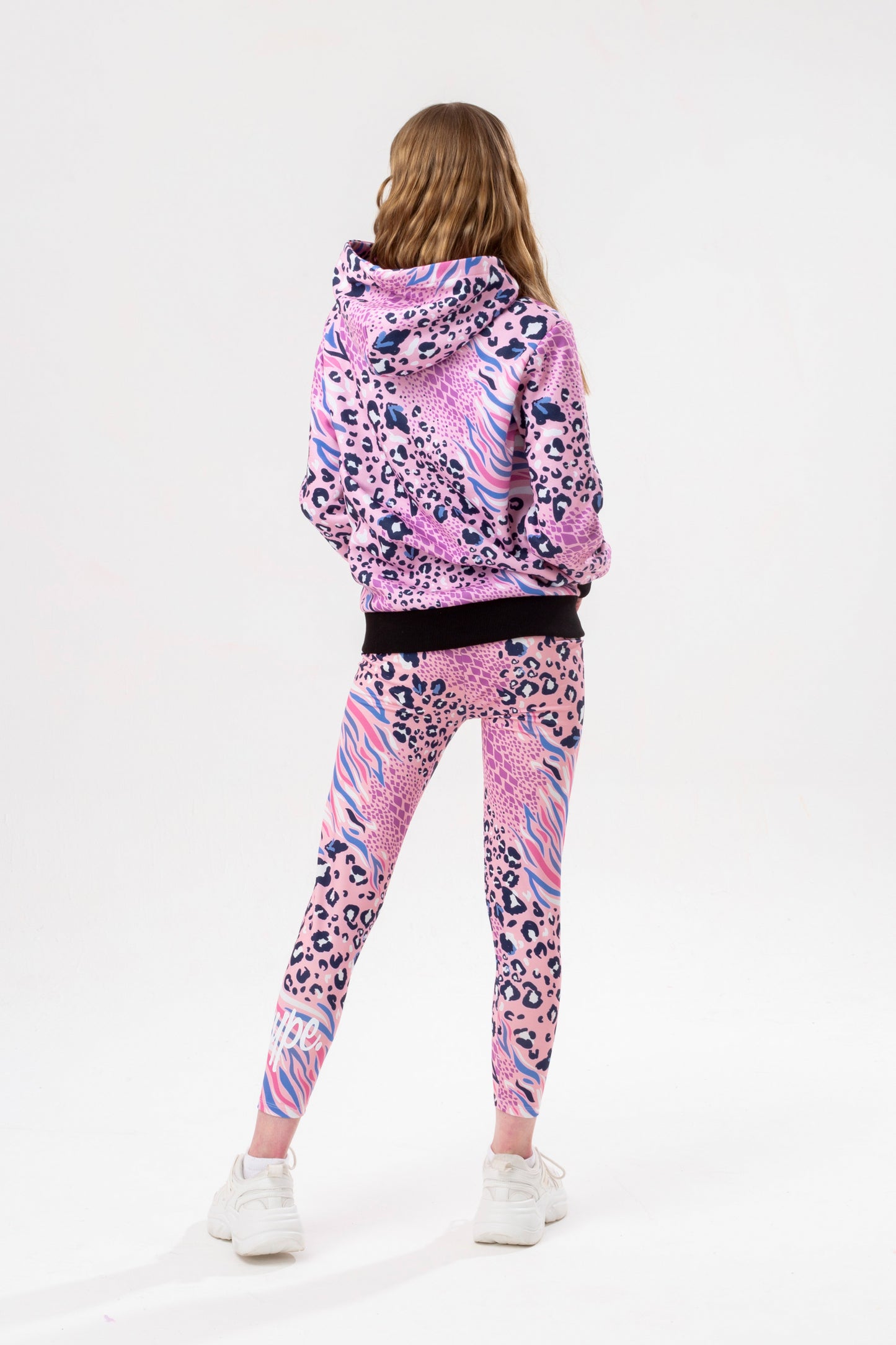 Hype Girls Abstract Leopard Hoodie