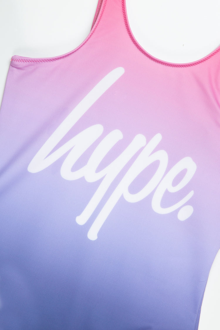 HYPE GIRLS PINK LILAC FADE SWIMSUIT