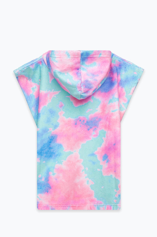 HYPE GIRLS LUCID TIE DYE PINK BEACH COVER UP