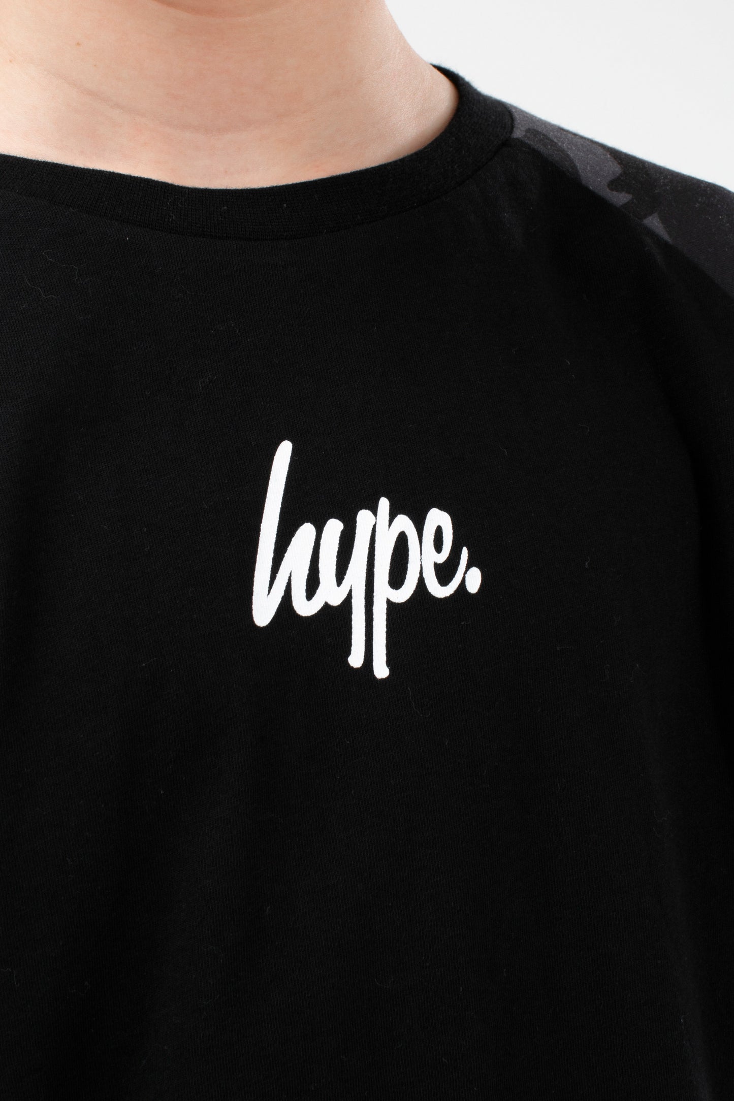 Hype Boys Grey Camo L/S T-Shirt