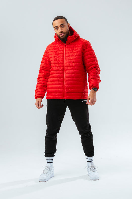 HYPE RED MEN'S PUFFER JACKET
