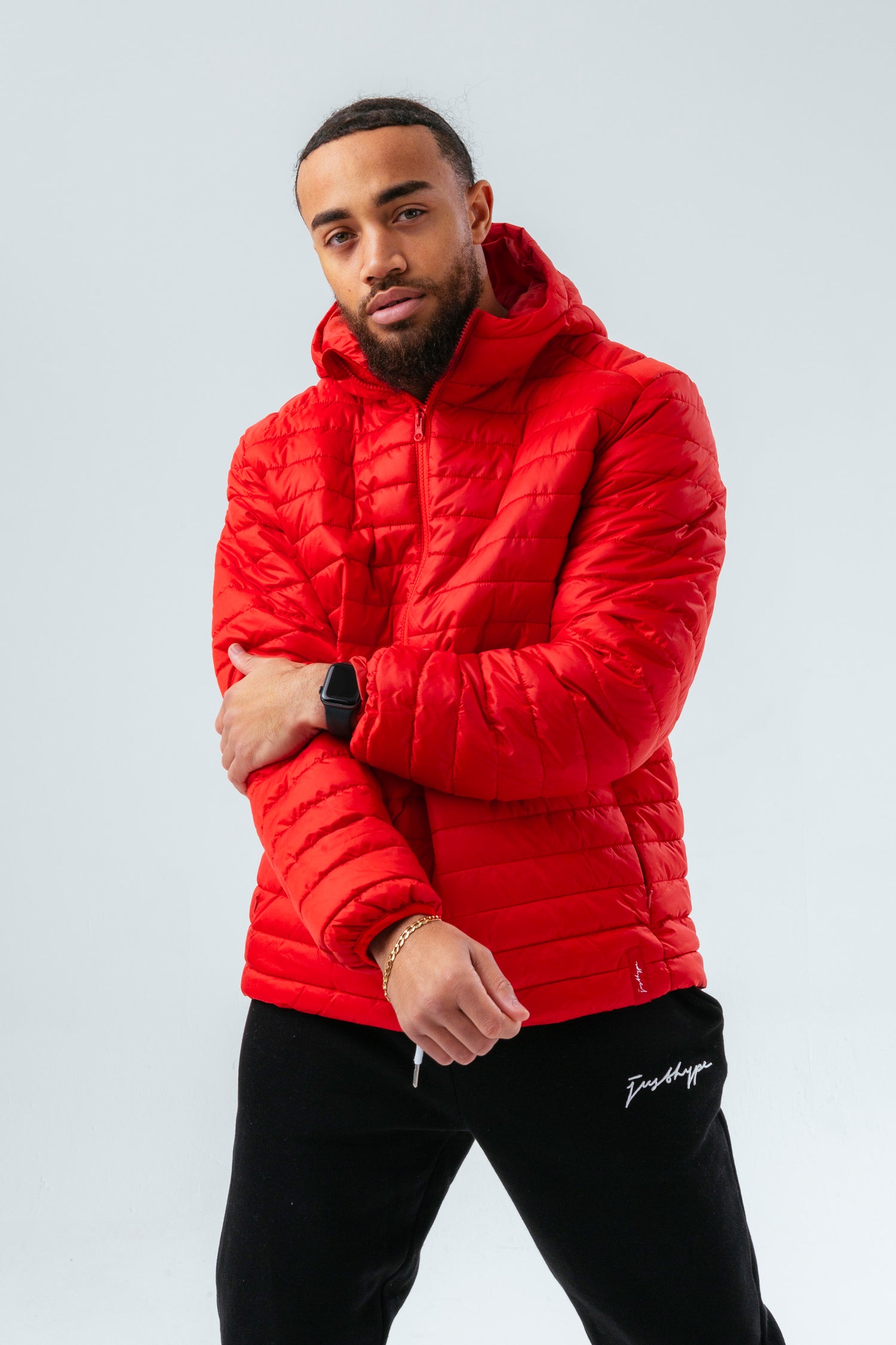Red puffer jacket Clearance
