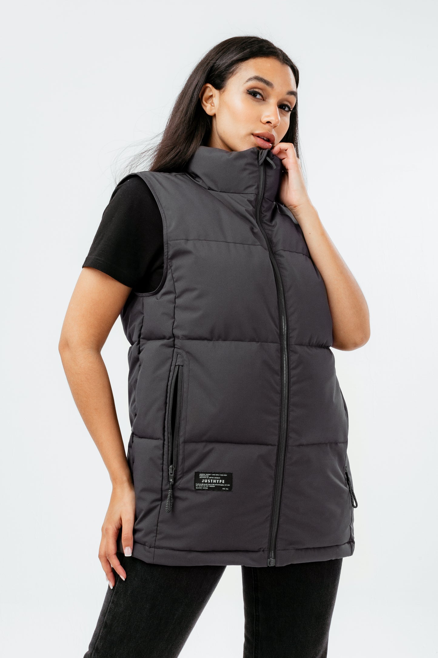 Hype Black Adult Gilet