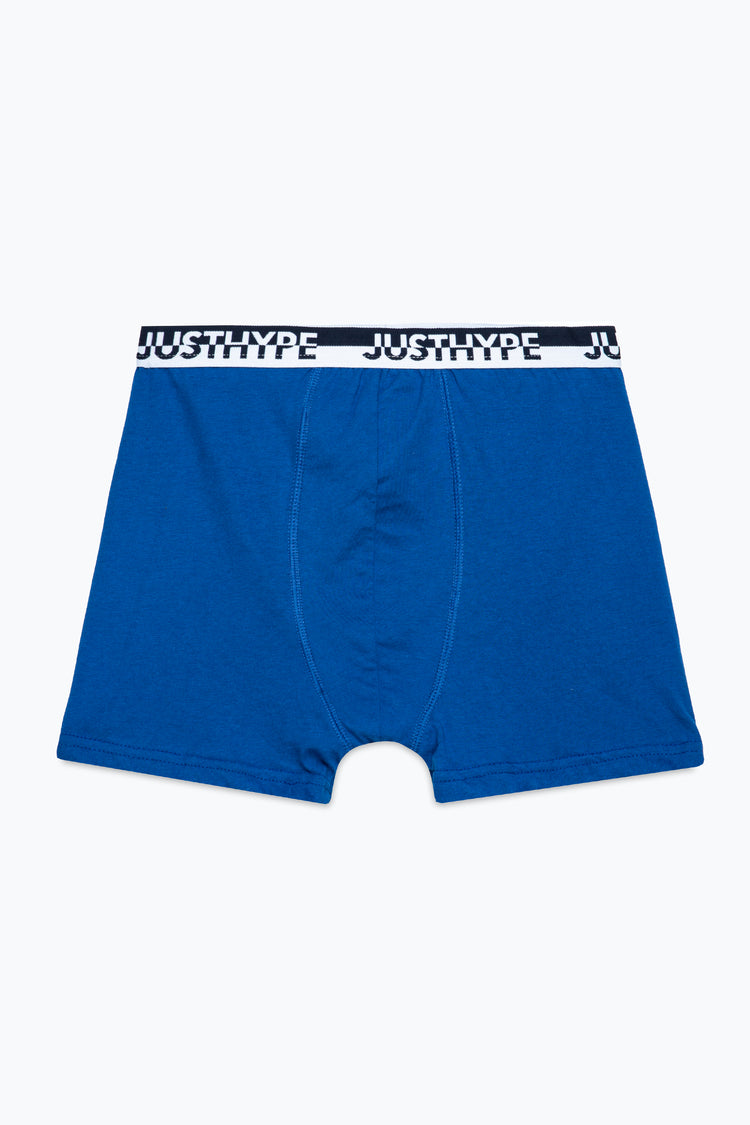 HYPE BOYS NAVY GREY BLUE 3 PACK BOXERS
