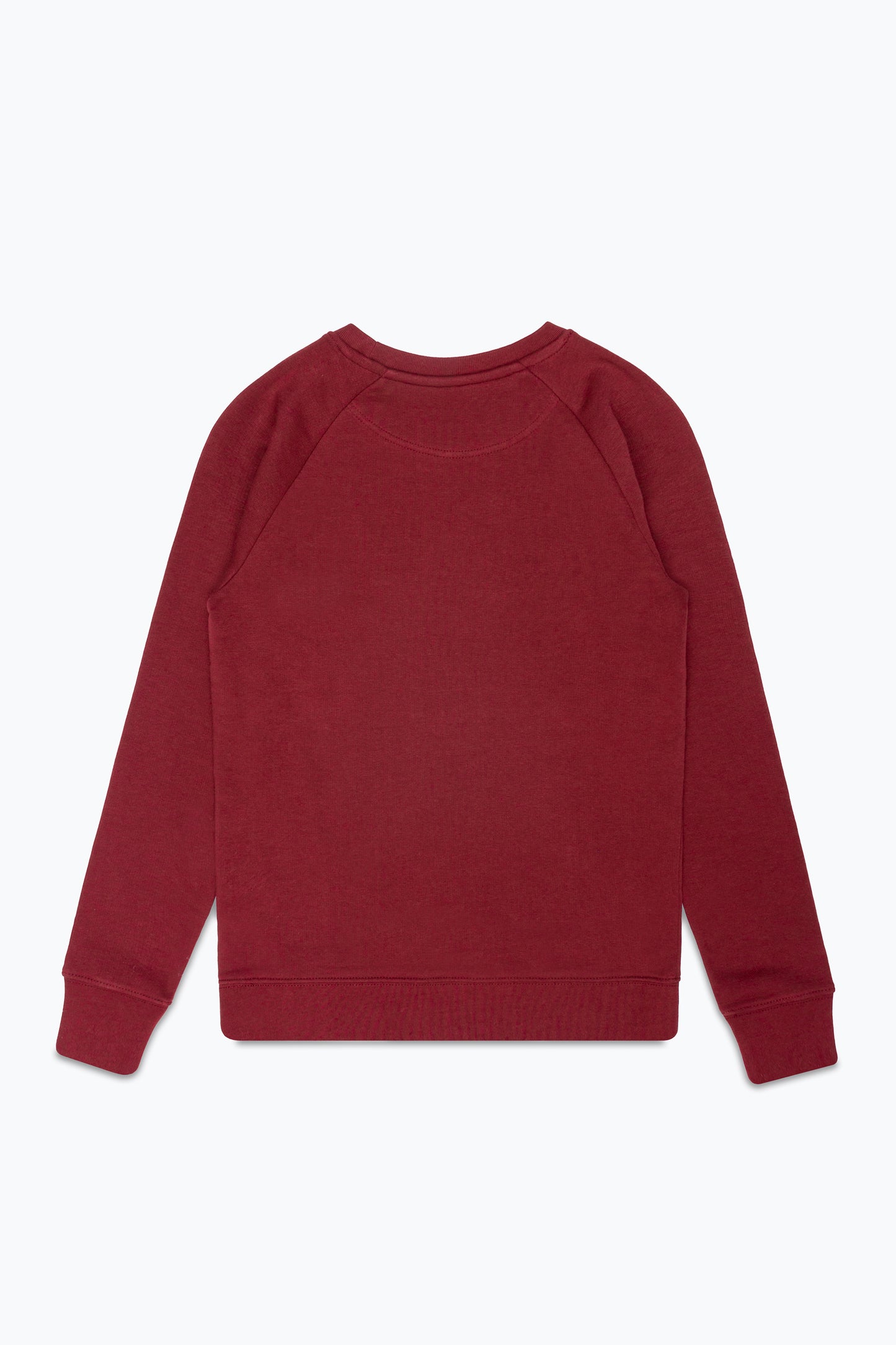 Hype Kids Burgundy Monotone Script Crew Neck