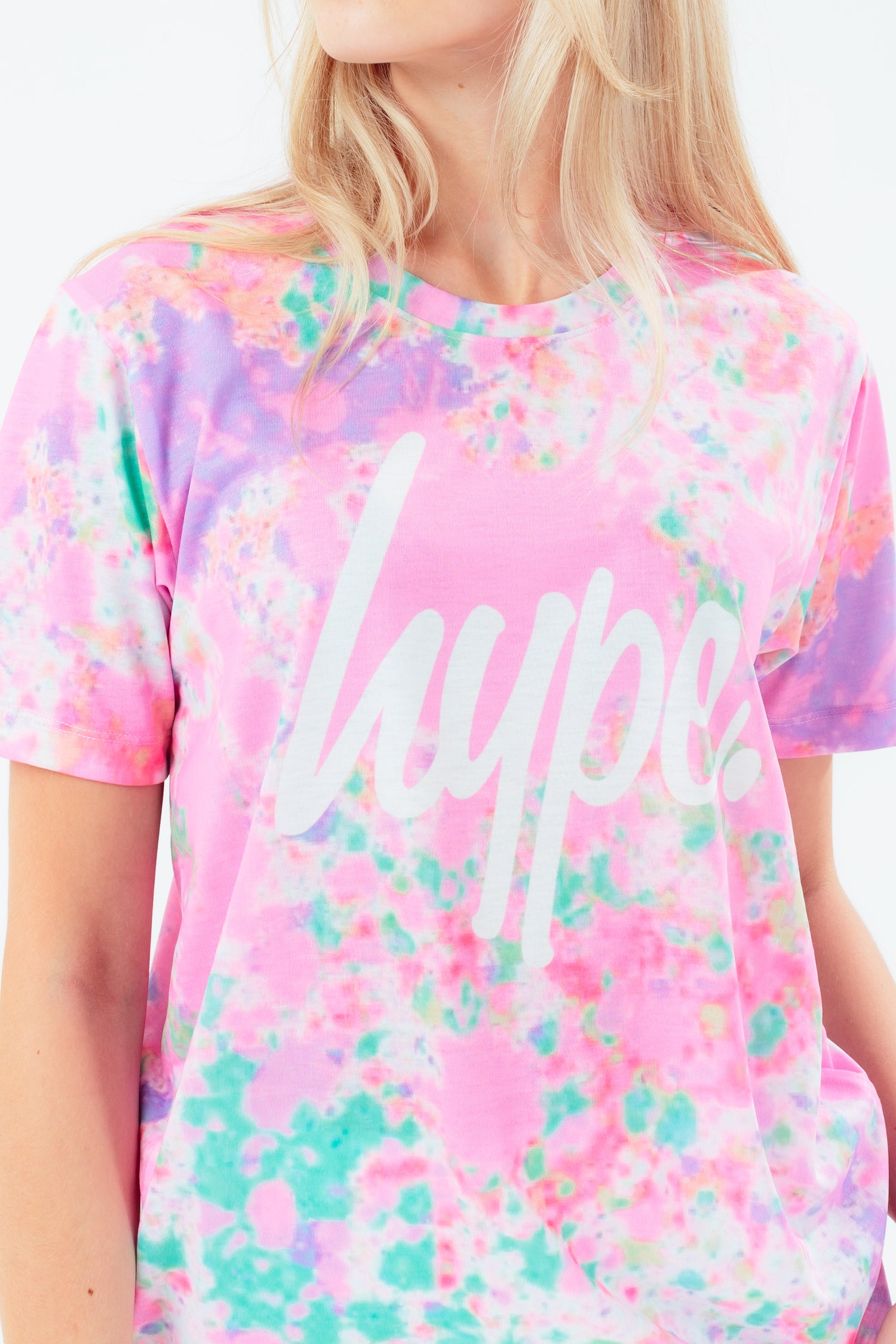 Girls tie online dye shirt