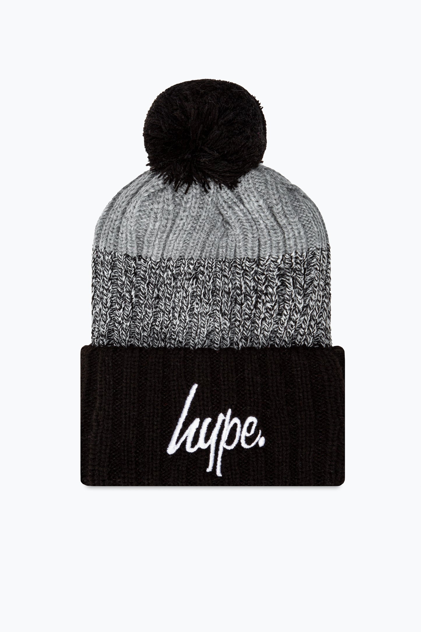 Hype Mono Chunky Knitted Pom Pom Beanie