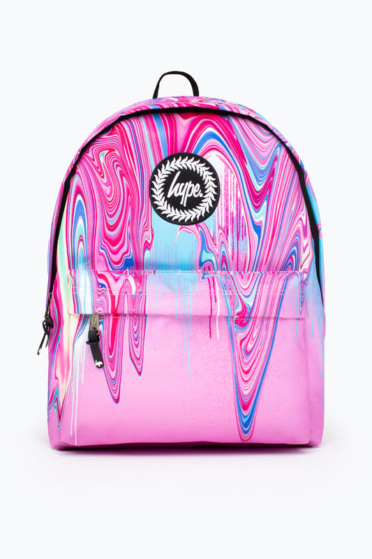 HYPE PINK MARBLE DRIP BACKPACK