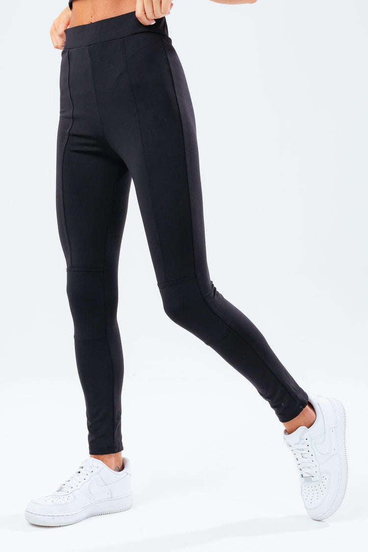 HYPE CHARCOAL WITH DETAIL SEAMS WOMEN'S FITTED LEGGINGS