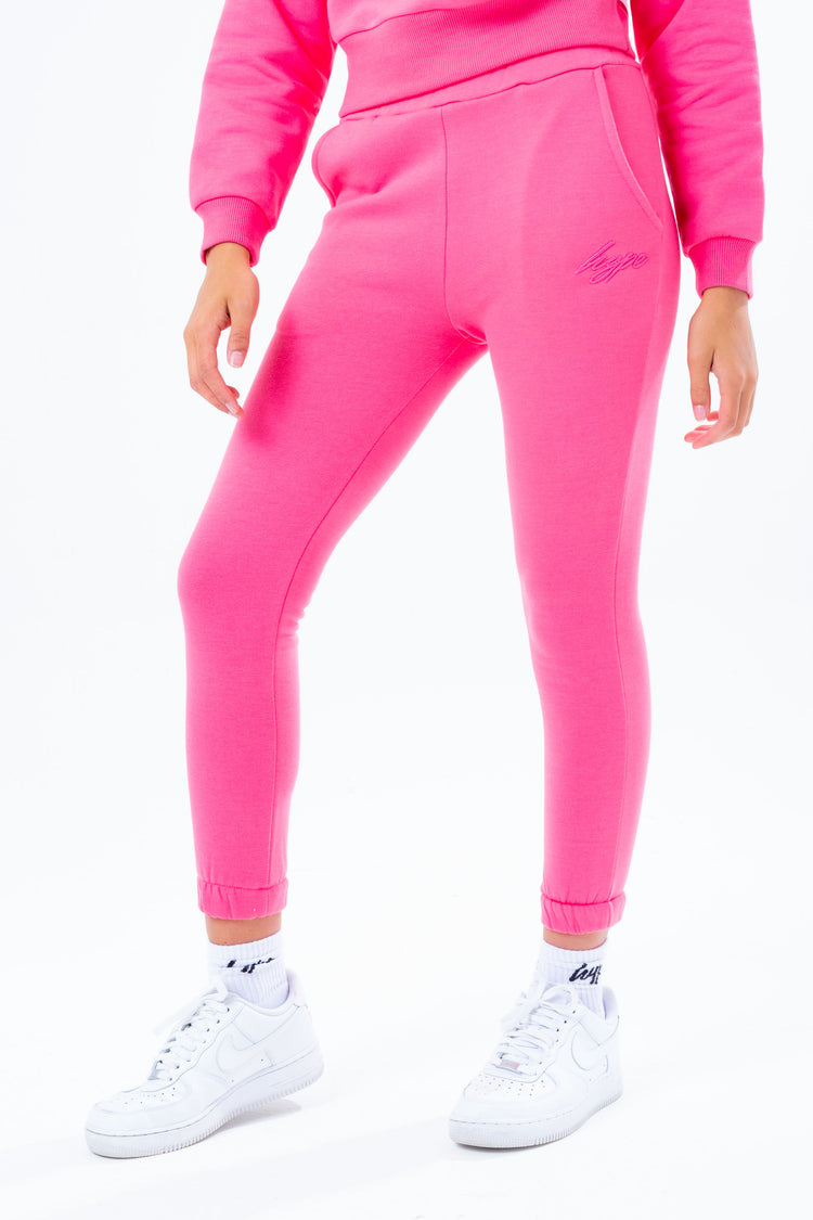 HYPE PINK ELASTICATED GIRLS JOGGERS