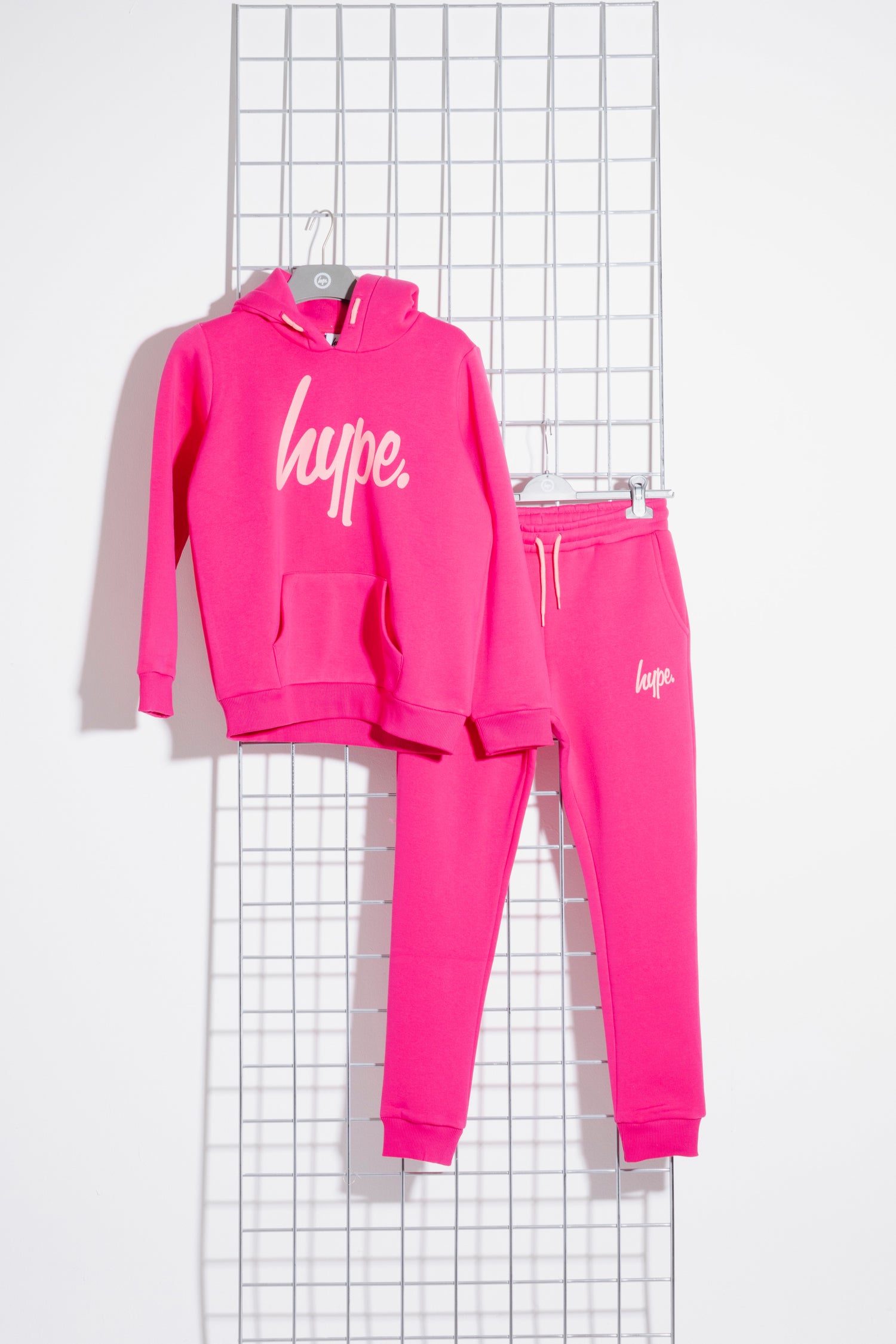 HYPE PINK SCRIPT TRACKSUIT FOR GIRLS