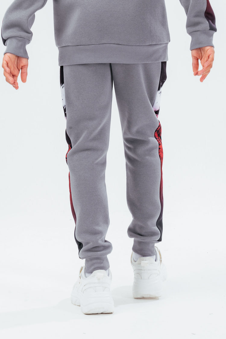 HYPE BOYS RED ORBITAL MARBLE SIDE JOGGERS