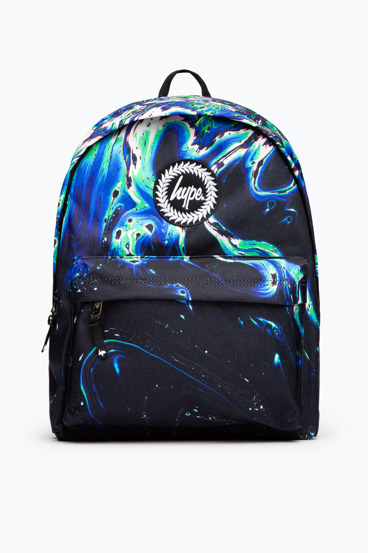 HYPE BLUE & GREEN OUT OF SPACE MARBLE BACKPACK