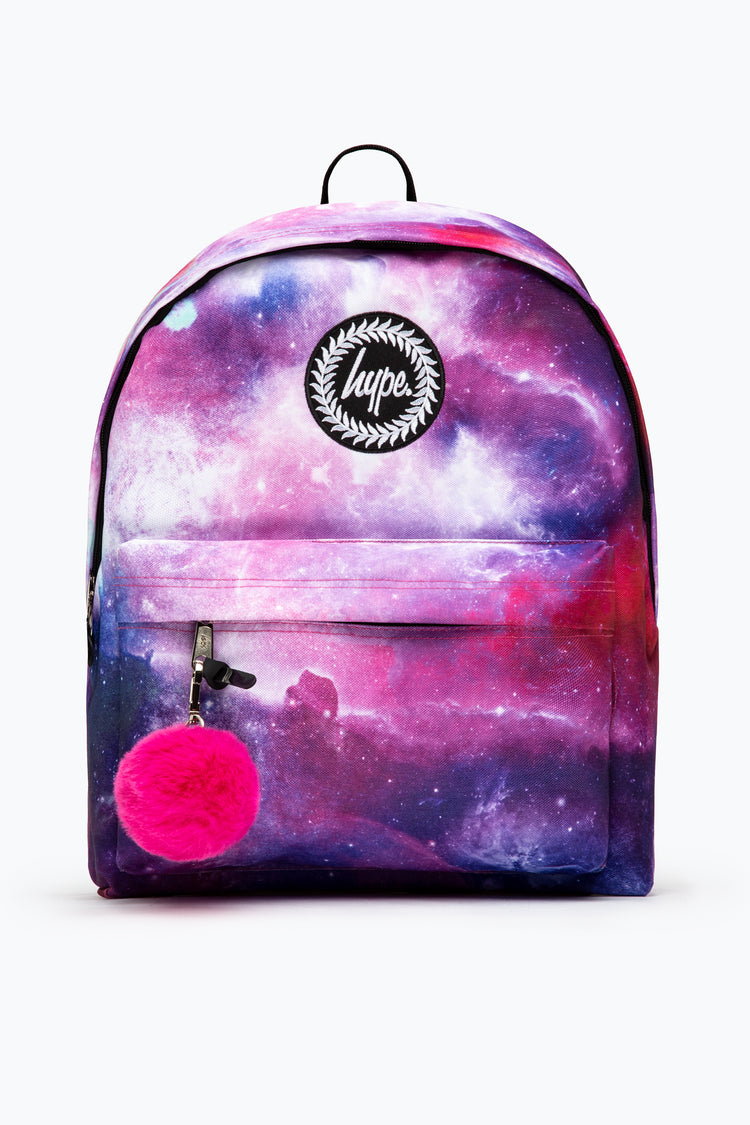 HYPE PURPLE AND PINK GALAXY BACKPACK