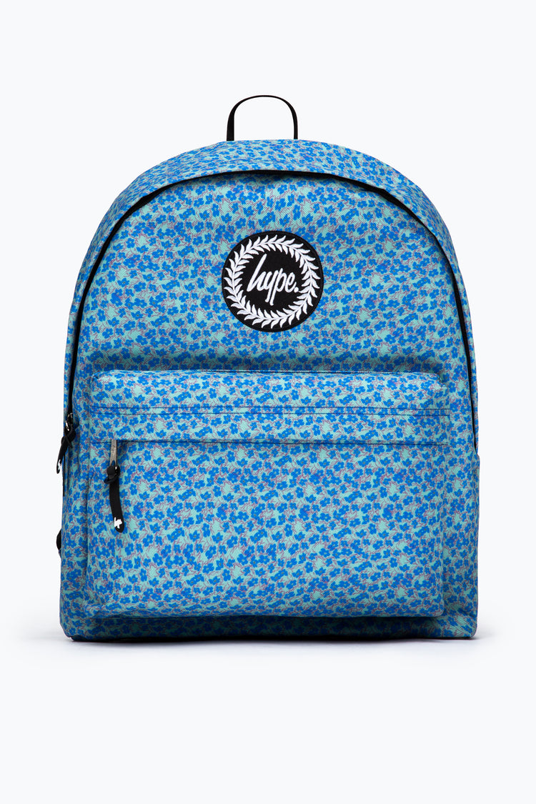 HYPE BLUE & GREEN DITSY FLORAL BACKPACK