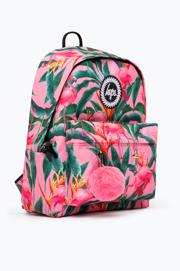 HYPE PINK FLAMINGO RAINFOREST BACKPACK