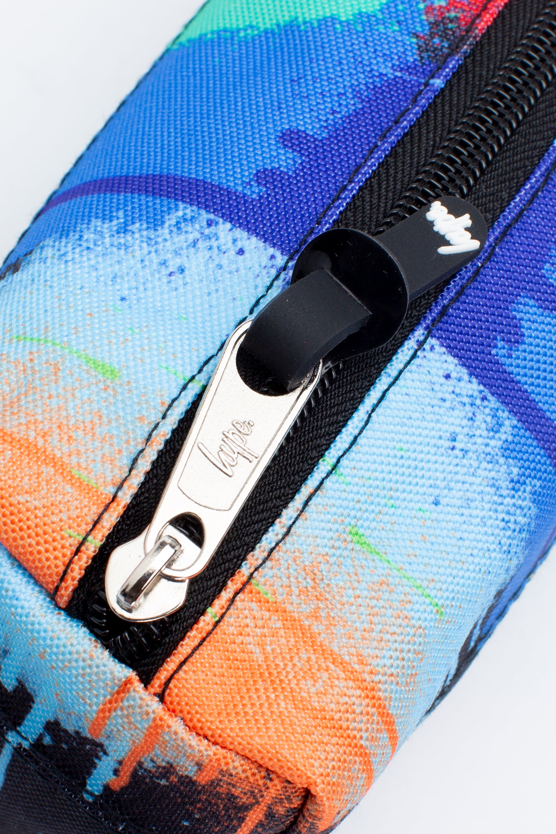 Hype Multi Coloured Drip Graffiti Pencil Case Zips