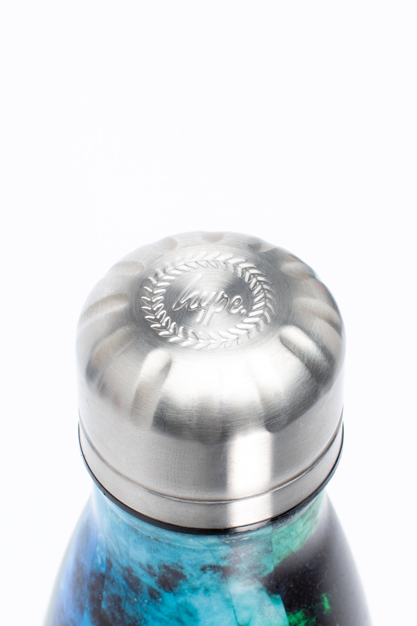 Hype Blue & Green Chalk Dust Metal Water Bottle