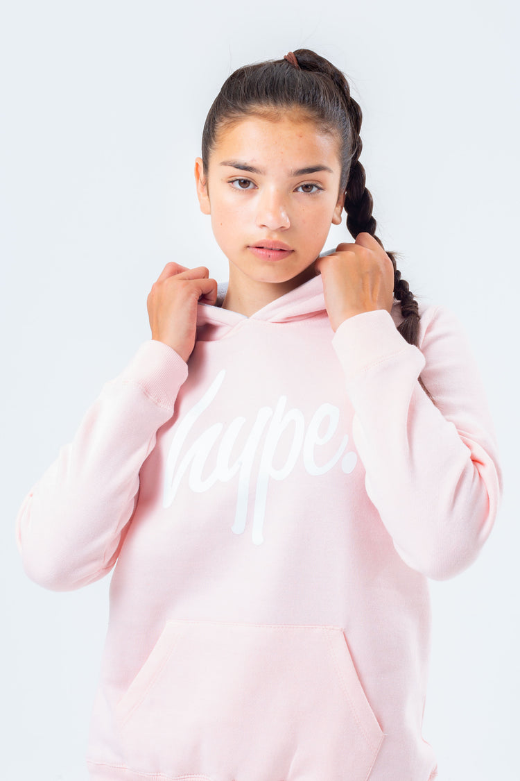 HYPE PINK HOODIE AND GREY GIRLS JOGGERS SET