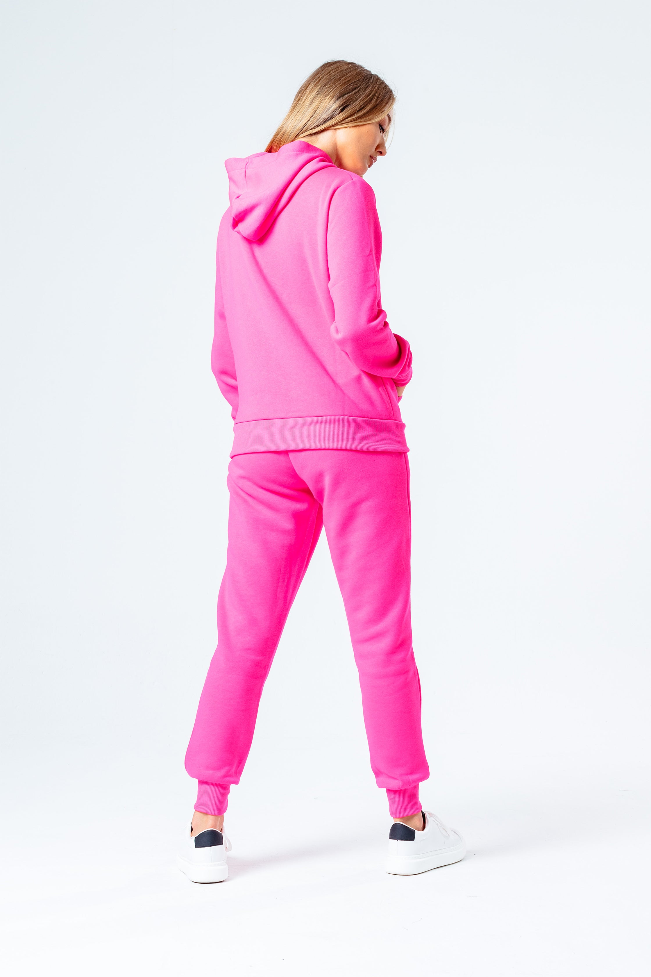 Hype Hot Pink Drawcord Women S Pullover Hoodie 4 Pink