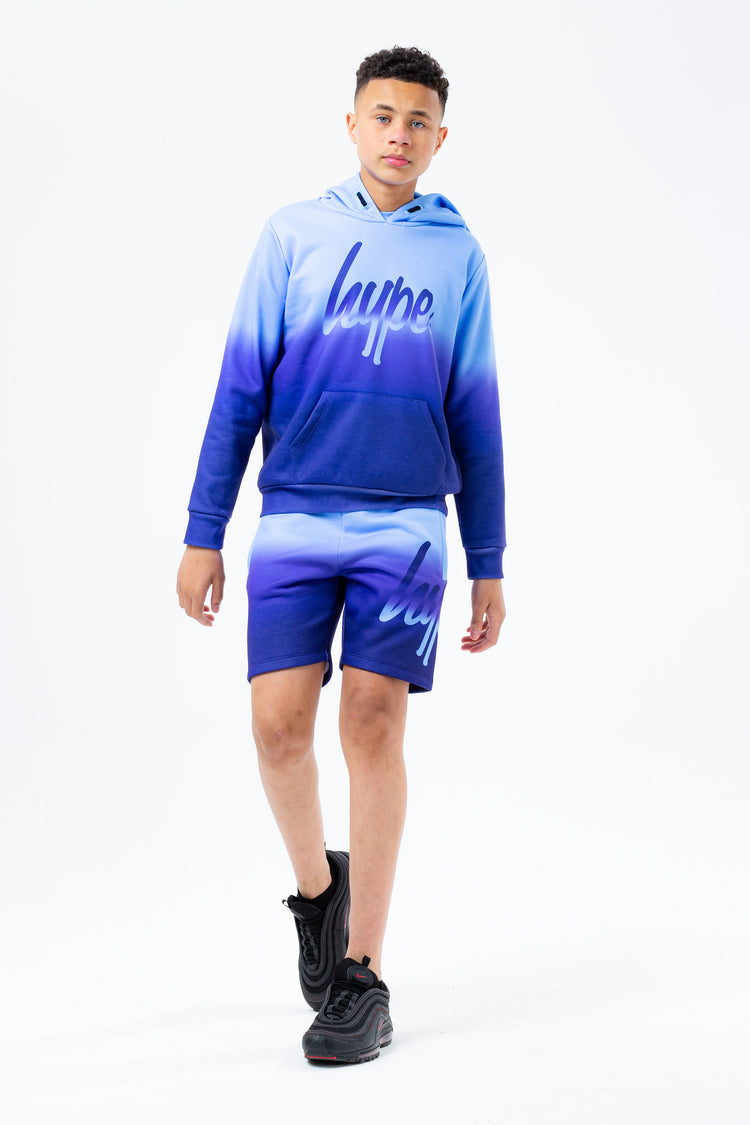 HYPE BLUE FADE BOYS PULLOVER HOODIE