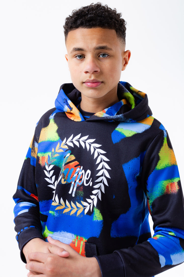 HYPE COLOUR PAINT BOYS PULLOVER HOODIE