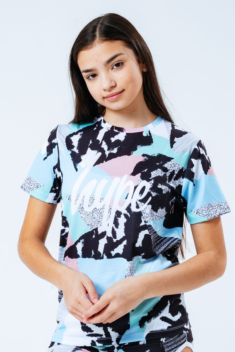 HYPE PASTEL ABSTRACT GIRLS T-SHIRT